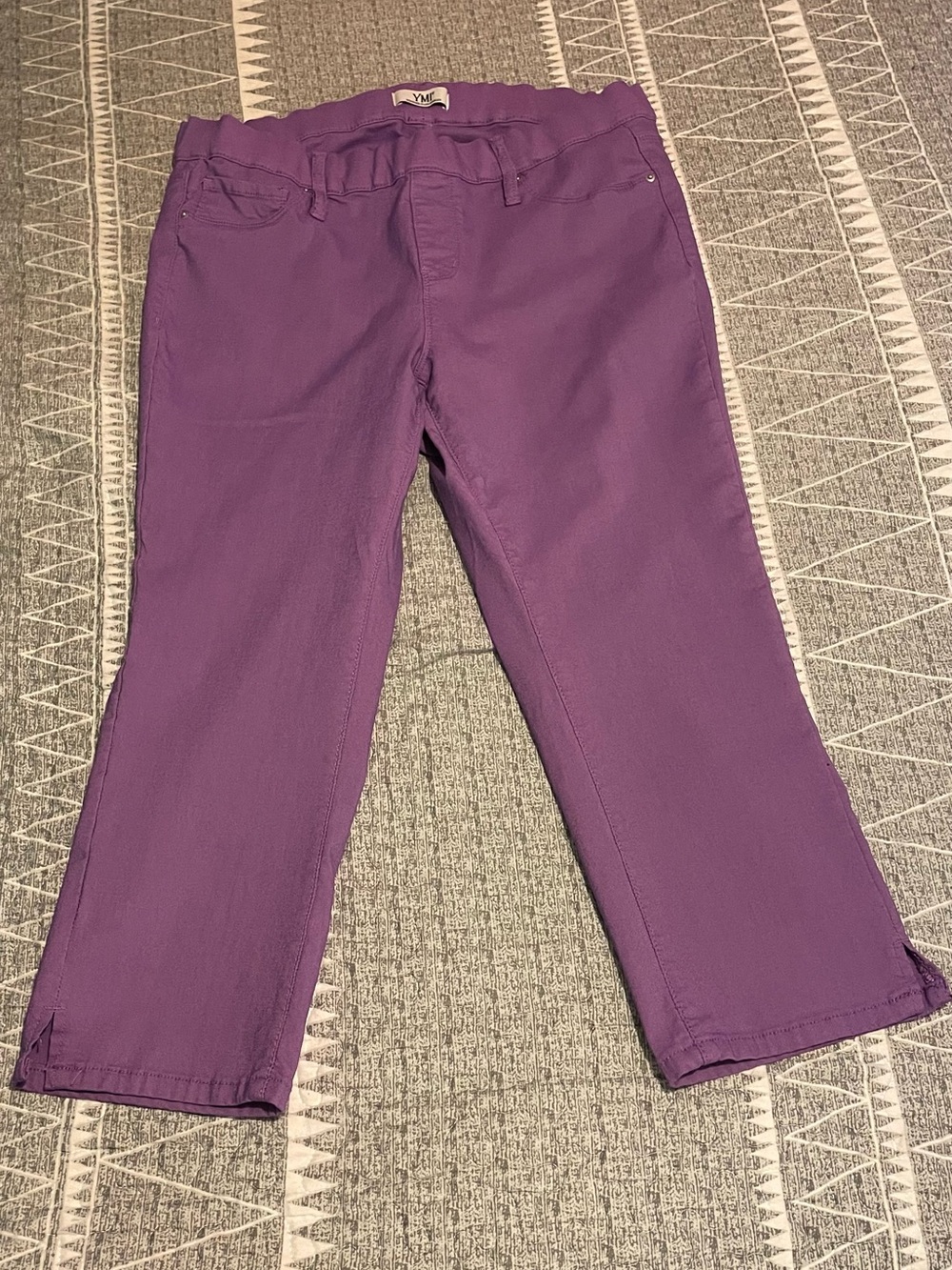 YMI  Purple Stretch Capri Pants